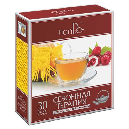 Čaj s lipou, sladkým drievkom a malinou 30 sáčkov | tianDe