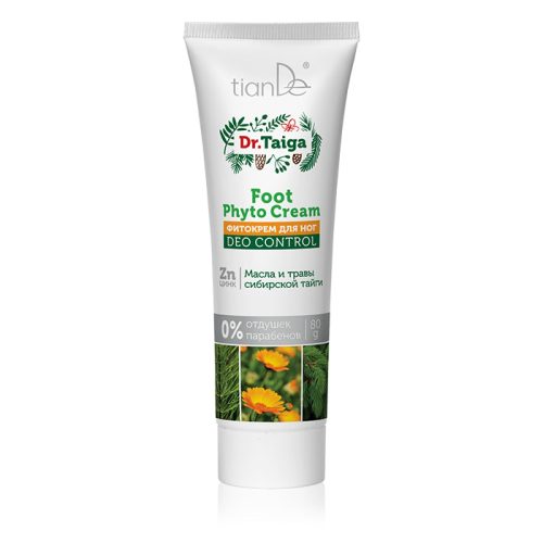 Fytokrém na nohy Dr. Taiga, Deo-kontrola 80 g | tianDe